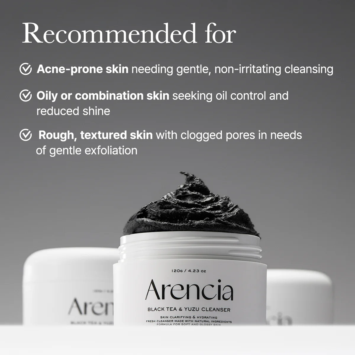 Arencia Black Tea Rice Mochi Cleanser - Image 7