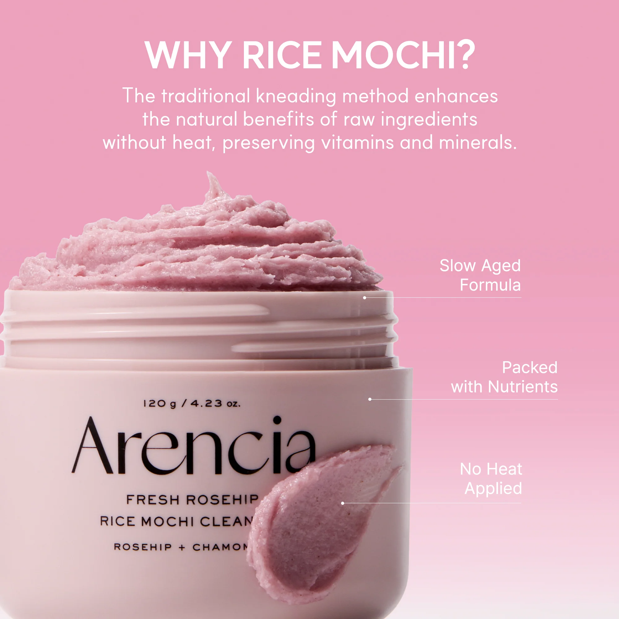 Arencia Fresh Rosehip Mochi Cleanser - Image 6
