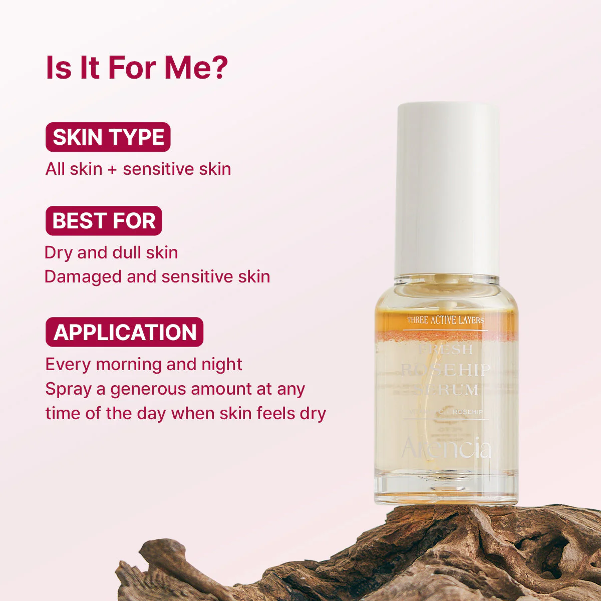 Arencia Fresh Rosehip Spray Serum Mist - Image 5