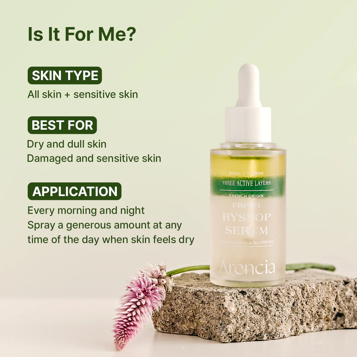 Arencia Hyssop Trinity Serum - Image 5