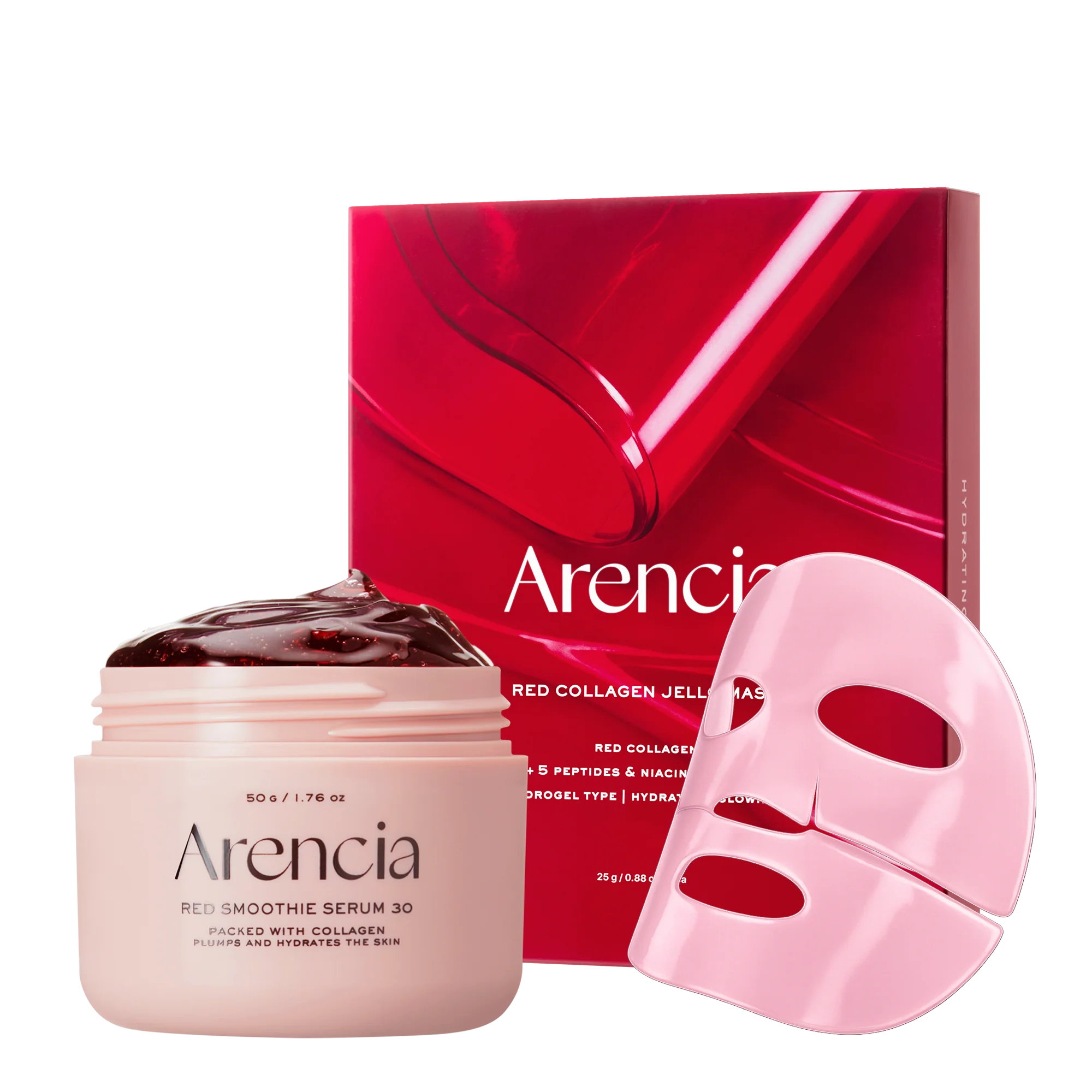 Arencia Overnight Red Smoothie Face Mask Serum, Glowing & Soothing with 30% red collagen, Niacinamide, Peptide, Vitamin E - Image 10