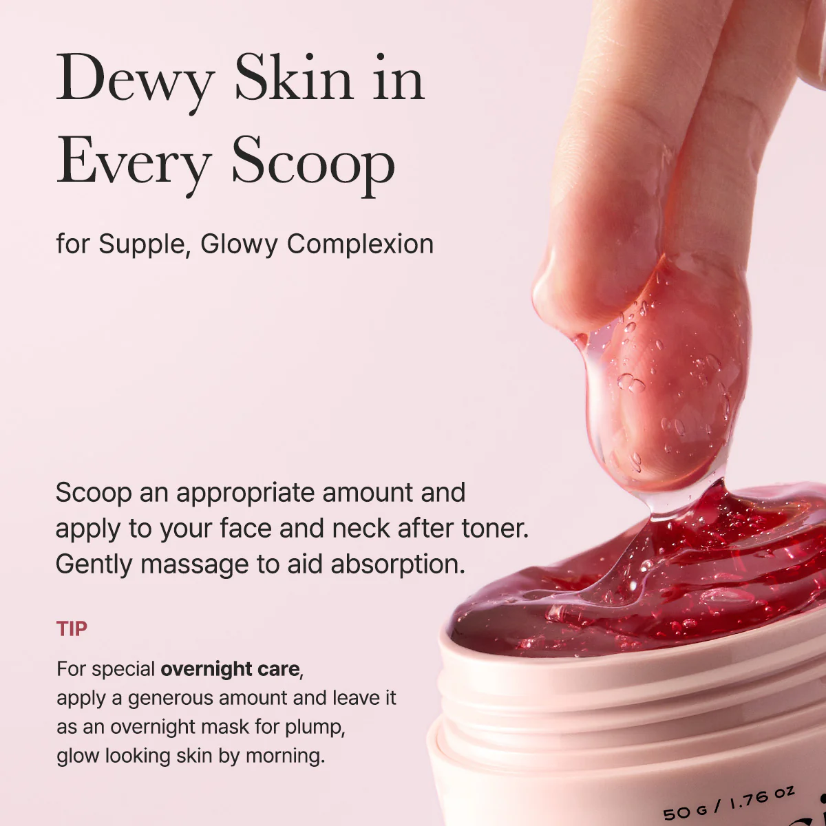 Arencia Overnight Red Smoothie Face Mask Serum, Glowing & Soothing with 30% red collagen, Niacinamide, Peptide, Vitamin E - Image 7
