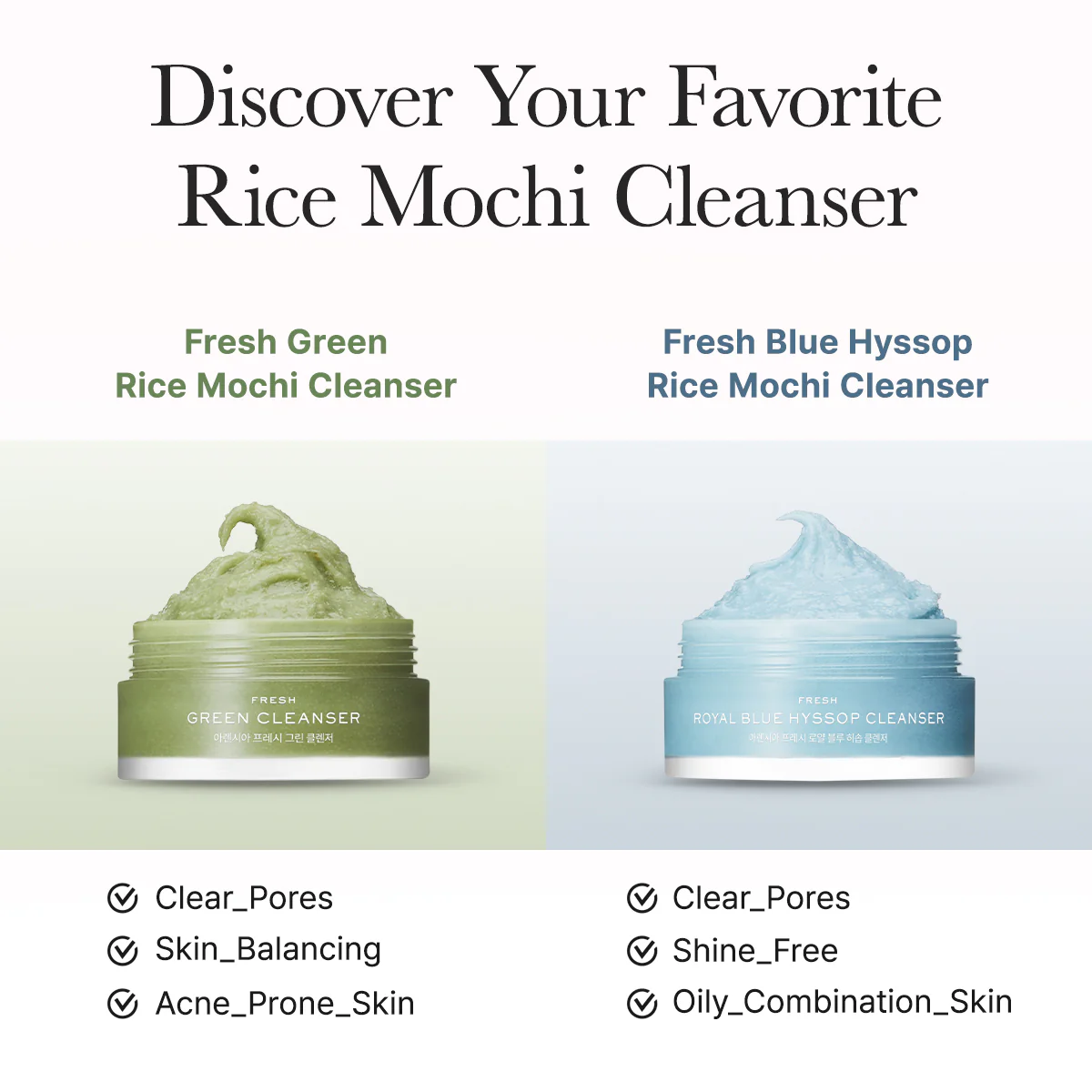 ARENCIA Rice Mochi Facial Cleanser Gift Set, 6 Varieties, 0.52 oz each - travel size, Korean skin care, holiday gift set - Image 4