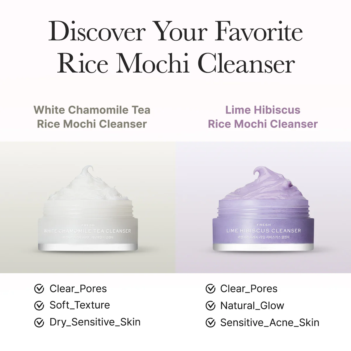 ARENCIA Rice Mochi Facial Cleanser Gift Set, 6 Varieties, 0.52 oz each - travel size, Korean skin care, holiday gift set - Image 5