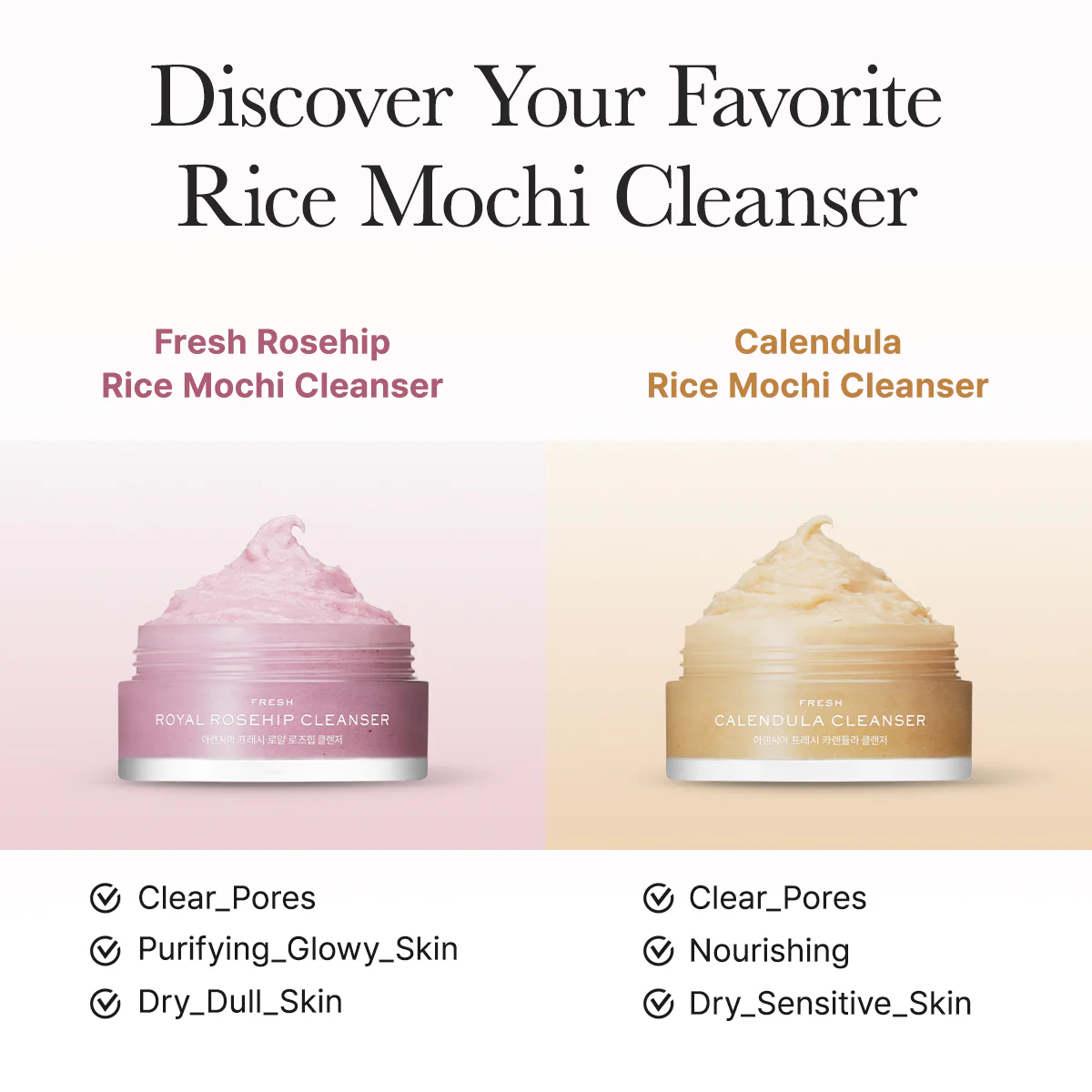 ARENCIA Rice Mochi Facial Cleanser Gift Set, 6 Varieties, 0.52 oz each - travel size, Korean skin care, holiday gift set - Image 6