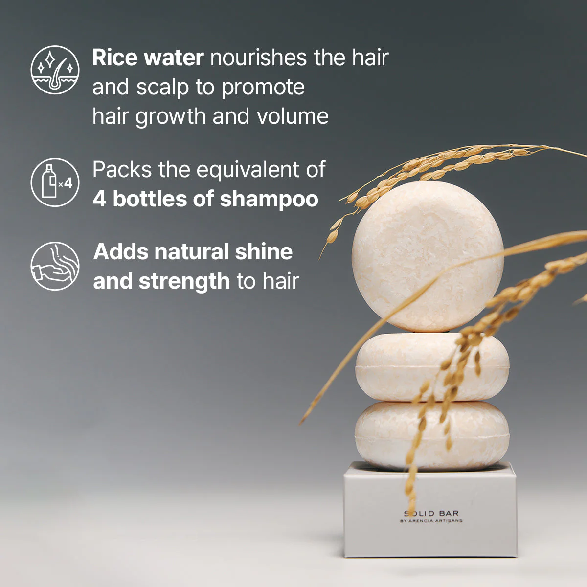 Arencia Rice Water Shampoo Bar - Image 4
