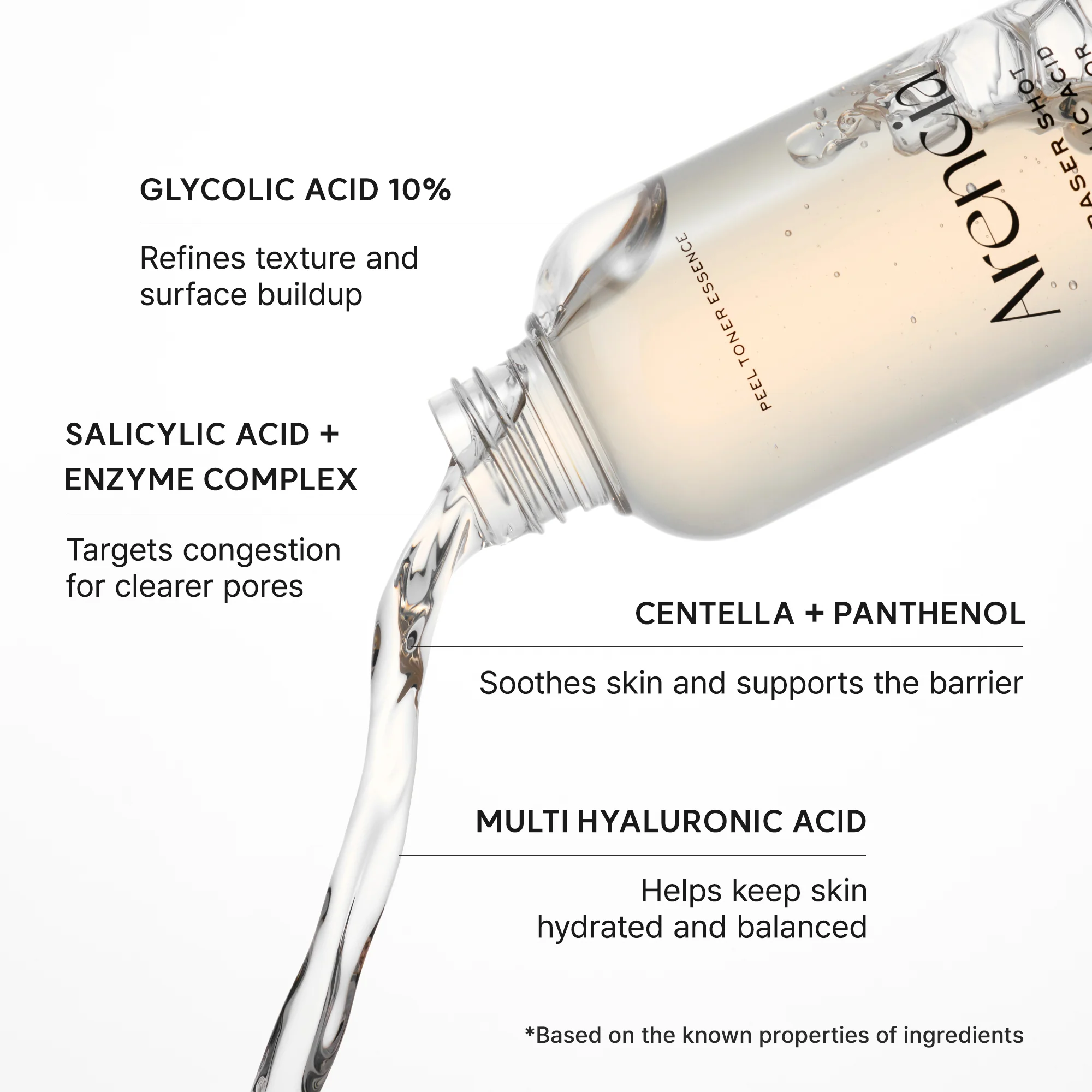 Eraser Shot Glycolic Acid Exfoliator, Clarifying AHA + BHA Toner for Smoother Texture & Clear-Looking Skin, 6.76 fl. oz. - Image 5