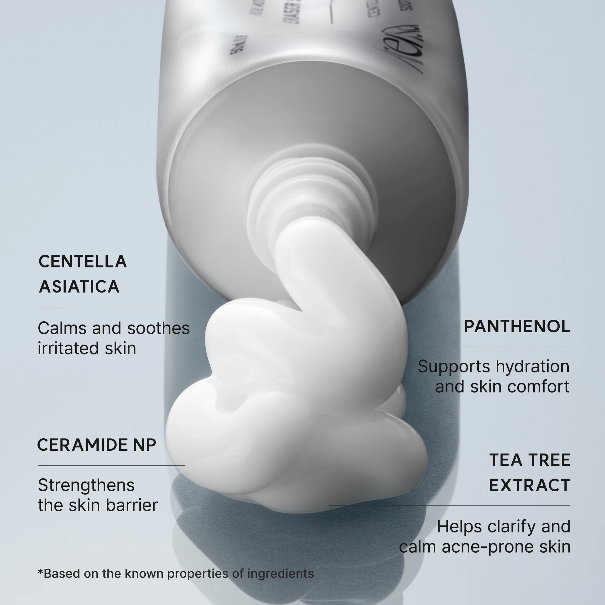 Eraser Soothing Cream, Lightweight Barrier Moisturizer with Centella & Ceramide NP for Hydration & Calm-Looking Skin, 1.69 fl. oz. - Image 5