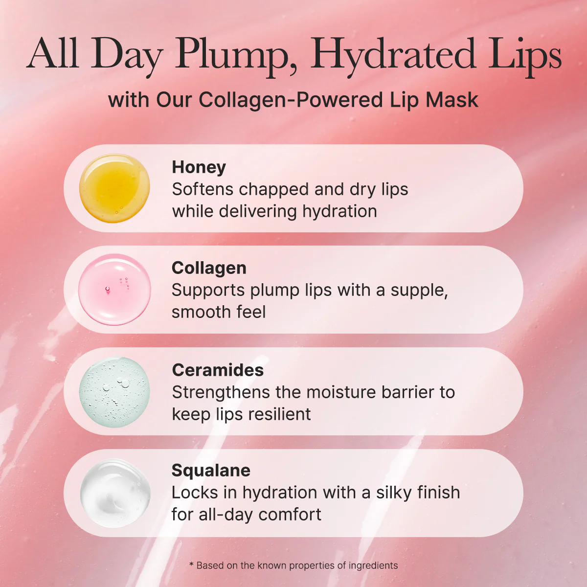 Honey Glazed Collagen Lip Mask, Plump, Juicy Lips with Lasting Hydration, 0.52oz - Image 5
