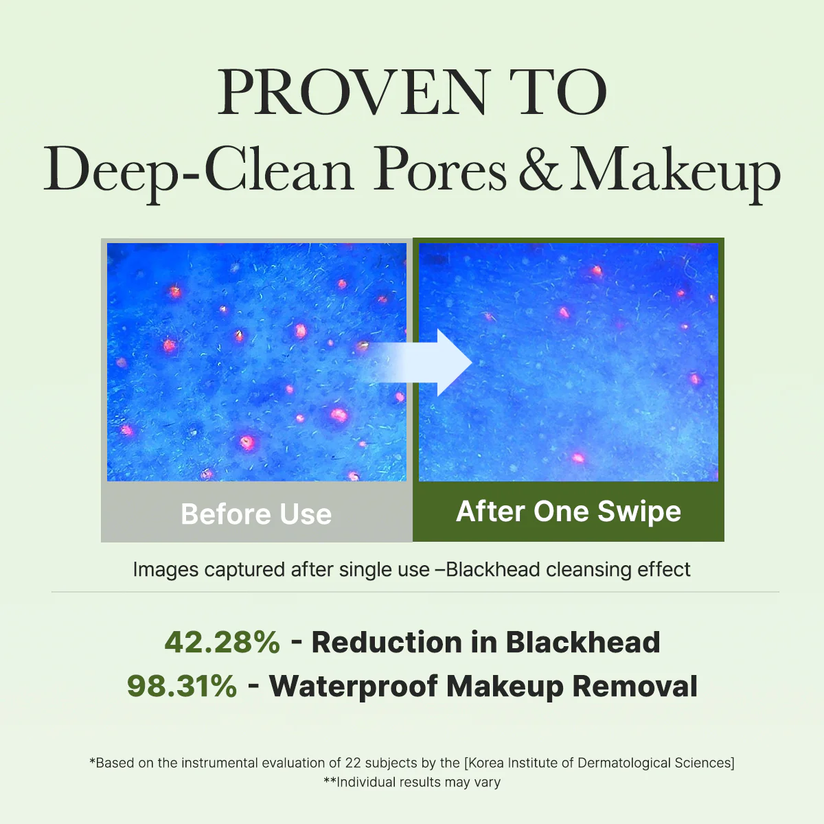 Pore Melt Cleansing Oil Pad, Easy Makeup Removing with Cleansing Wipes with Green Tea, Rice, Ceramide, 4.73 oz. (50 Pads) - Image 6