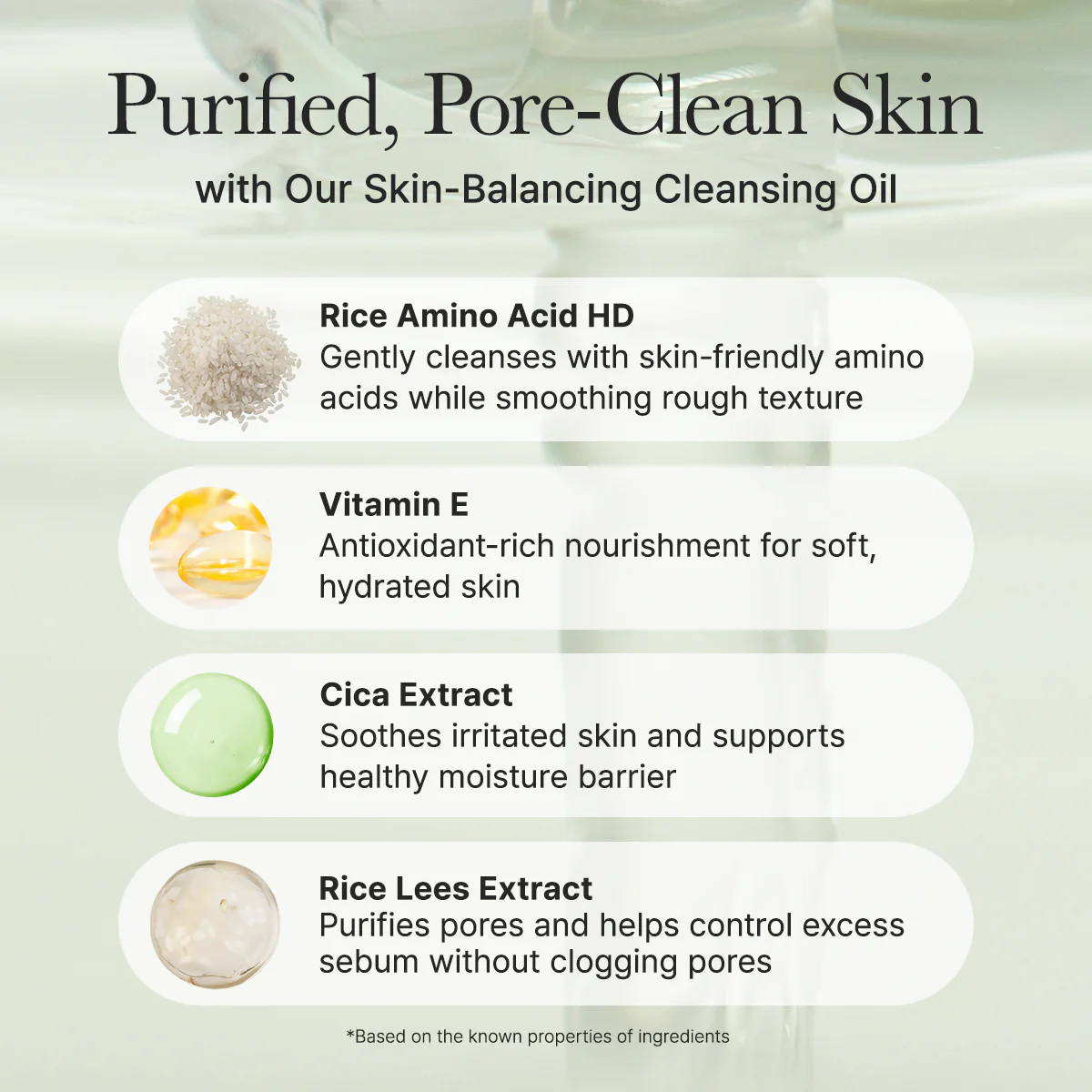 Pore Melt Mochi  Makeup-Removing Cleansing Oil, Non-Comedogenic, Acne-Safe, Rice Amino Acids HD, Vitamin E, Cica, & Ceramide, 6.76 fl oz - Image 6