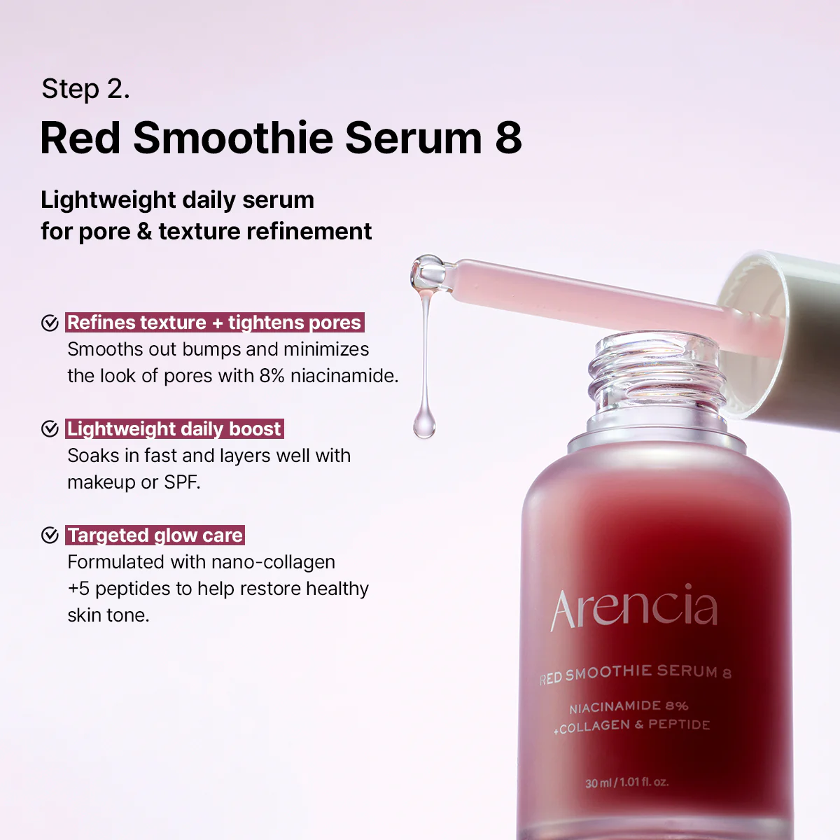 Red Collagen Jello Skin Bundle - Poreless Skin 4-Step Routine - Image 4