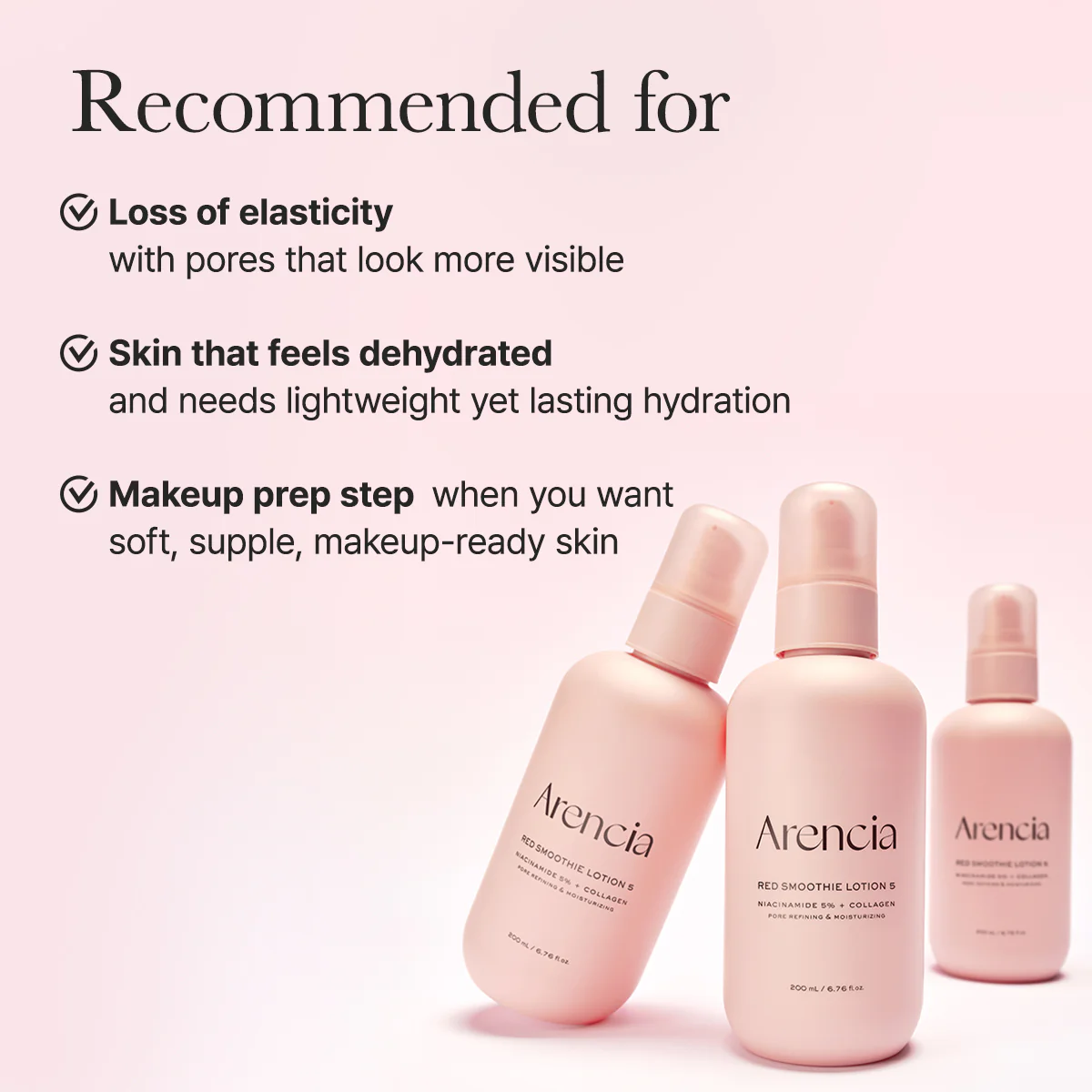Red Smoothie Face Lotion Moisturizer 5, Niacinamide 5% & Collagen for daily bouncy, glowy skin care - Image 9