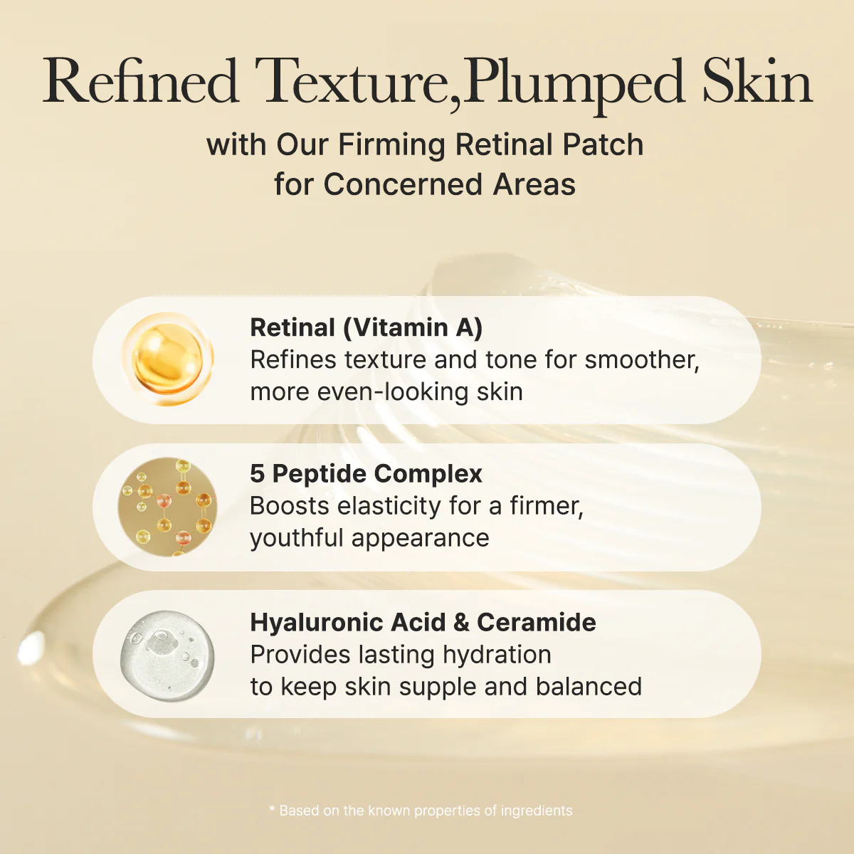 Retinal Boosting Eye Mask Patch – Depuffing Hydrogel Eye Masks with Retinal & Peptides for Under Eye Bags, Fine Lines & Smile Lines | 60 Patches (2.96 oz) - Image 5