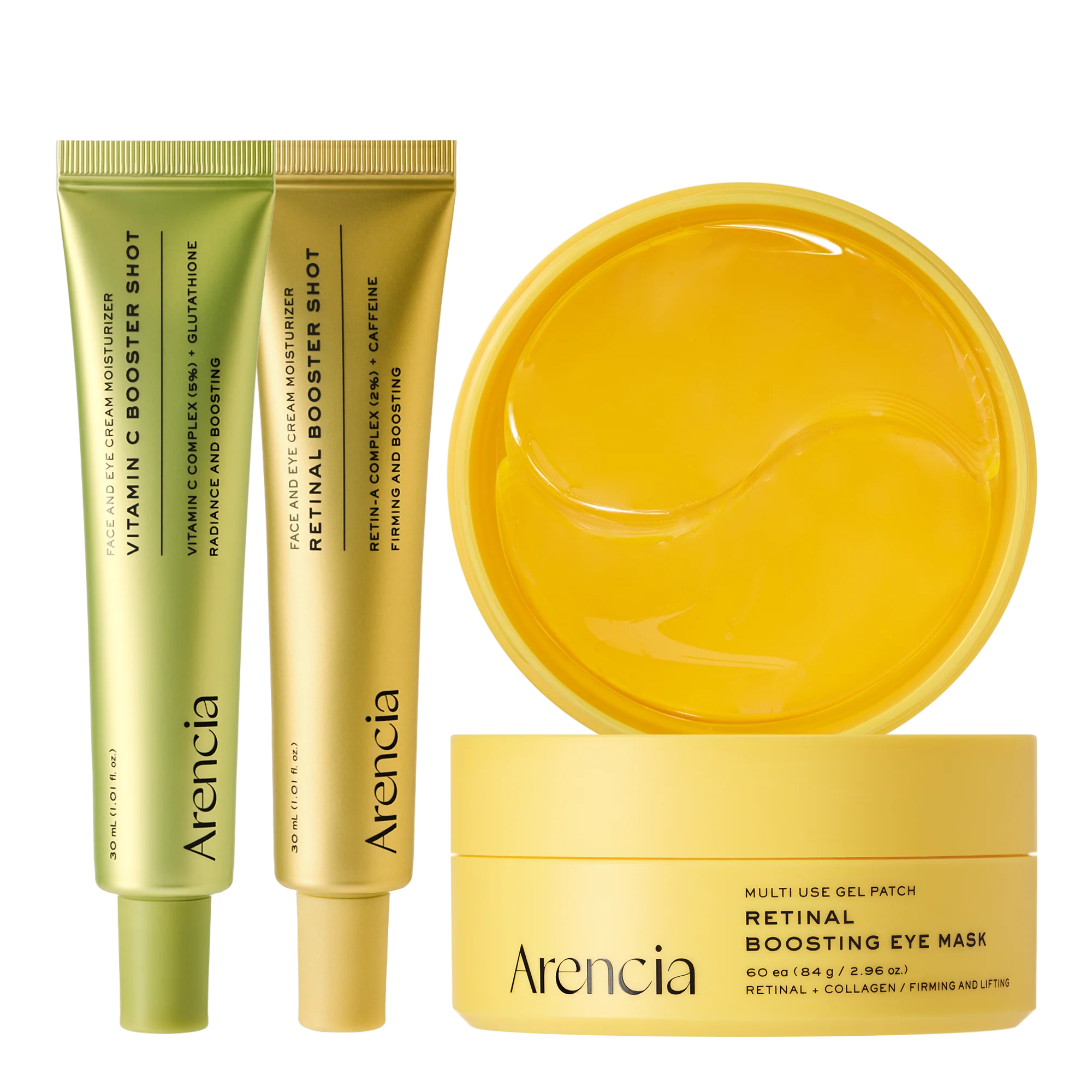 Reverse Aging Boosting Trio, Anti-Aging, Fine Lines Eraser, Vitamin C + Glutathione + Retinal + Caffeine + Peptides for Youthful Skin - Image 2
