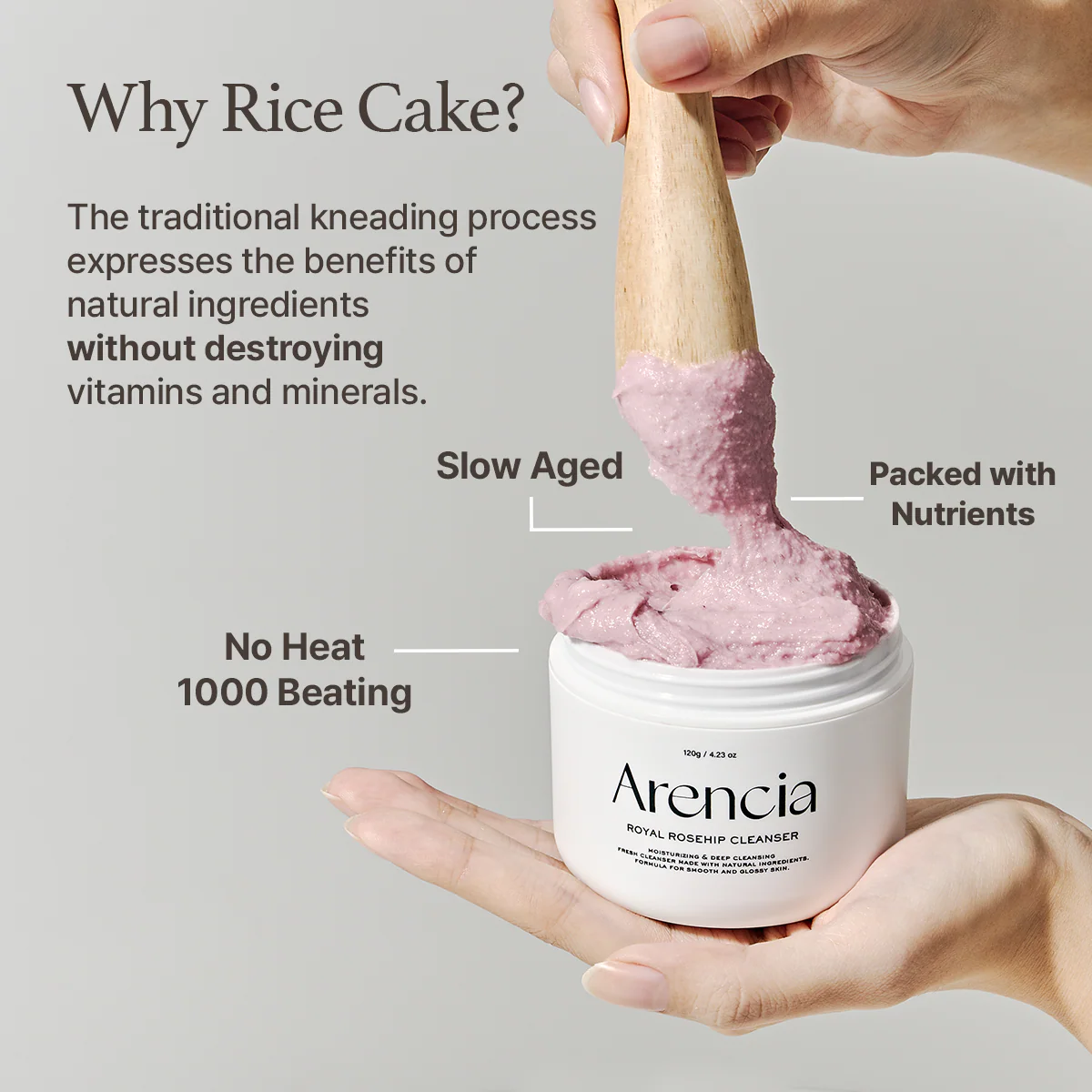 Rice Mochi Cleanser Gift Set (Rosehip 50g + Blue Hyssop 50g) - Image 3